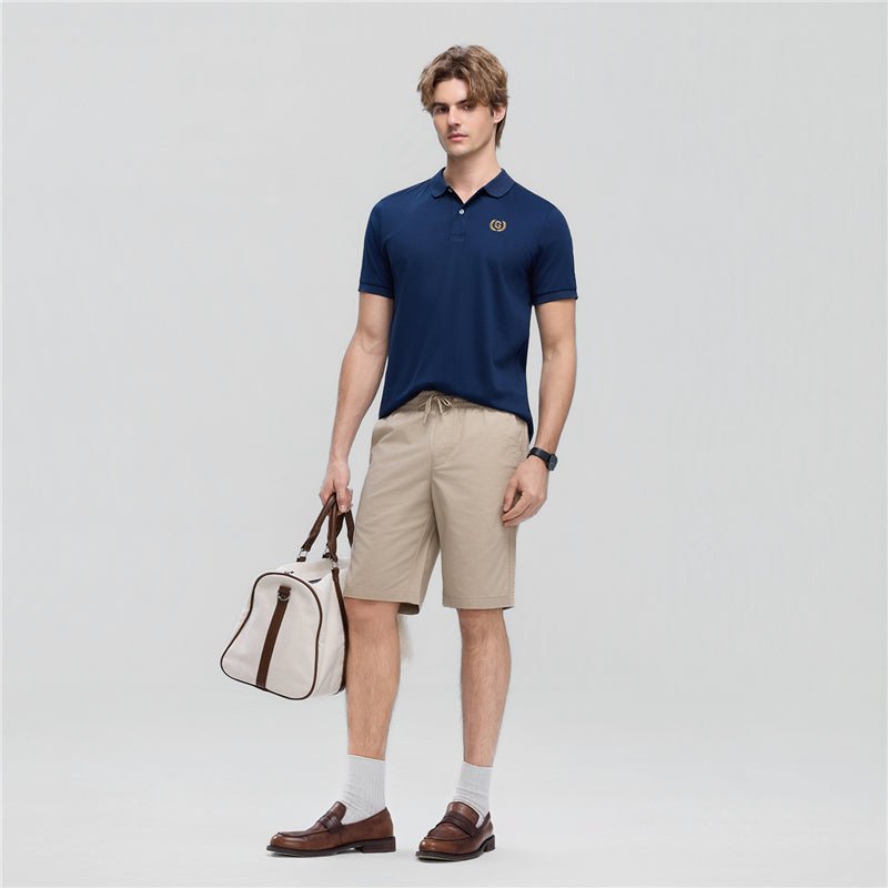 Giordano Men’s Slim Lightweight Twill Bermuda Shorts - Premium Shorts