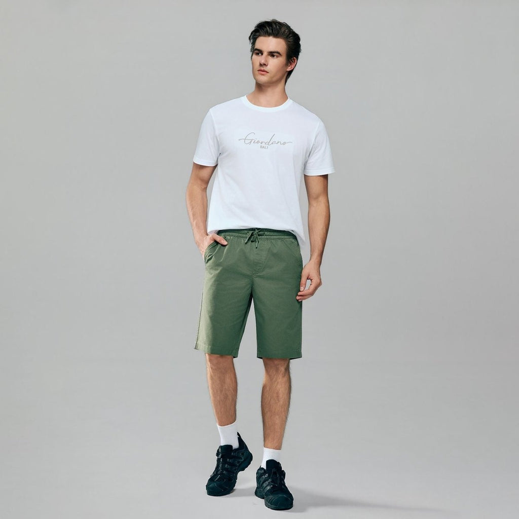 Giordano Men’s Slim Lightweight Twill Bermuda Shorts - first_variant_option_2 Premium Shorts for Giordano