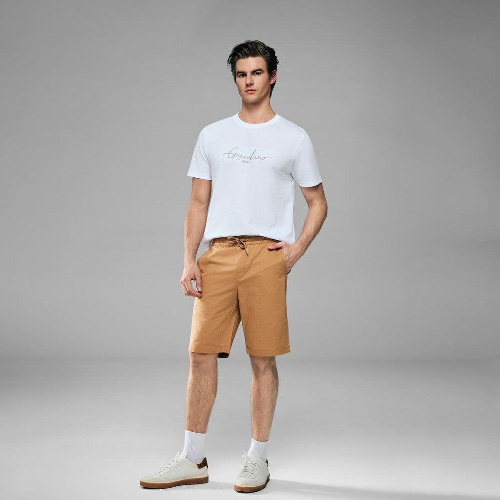 Giordano Men’s Slim Lightweight Twill Bermuda Shorts - Premium Shorts