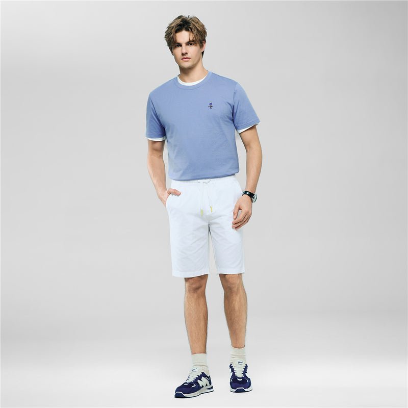 Giordano Men’s Slim Lightweight Twill Bermuda Shorts - Premium Shorts