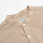 Giordano Men's Slim Linen Cotton Band Collar Shirt - first_variant_option_2 Premium Shirt for Giordano