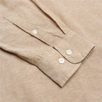 Giordano Men's Slim Linen Cotton Band Collar Shirt - first_variant_option_2 Premium Shirt for Giordano