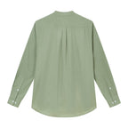 Giordano Men's Slim Linen Cotton Band Collar Shirt - Premium Shirts