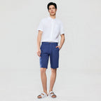 Giordano Men's Slim Linen Cotton Bermuda Shorts - Premium Shorts