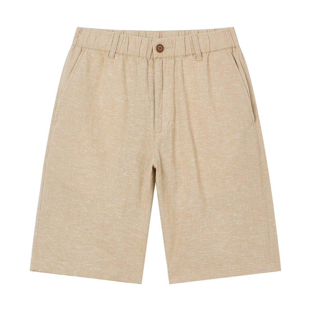 Giordano Men's Slim Linen Cotton Bermuda Shorts - first_variant_option_2 Premium Shorts for Giordano