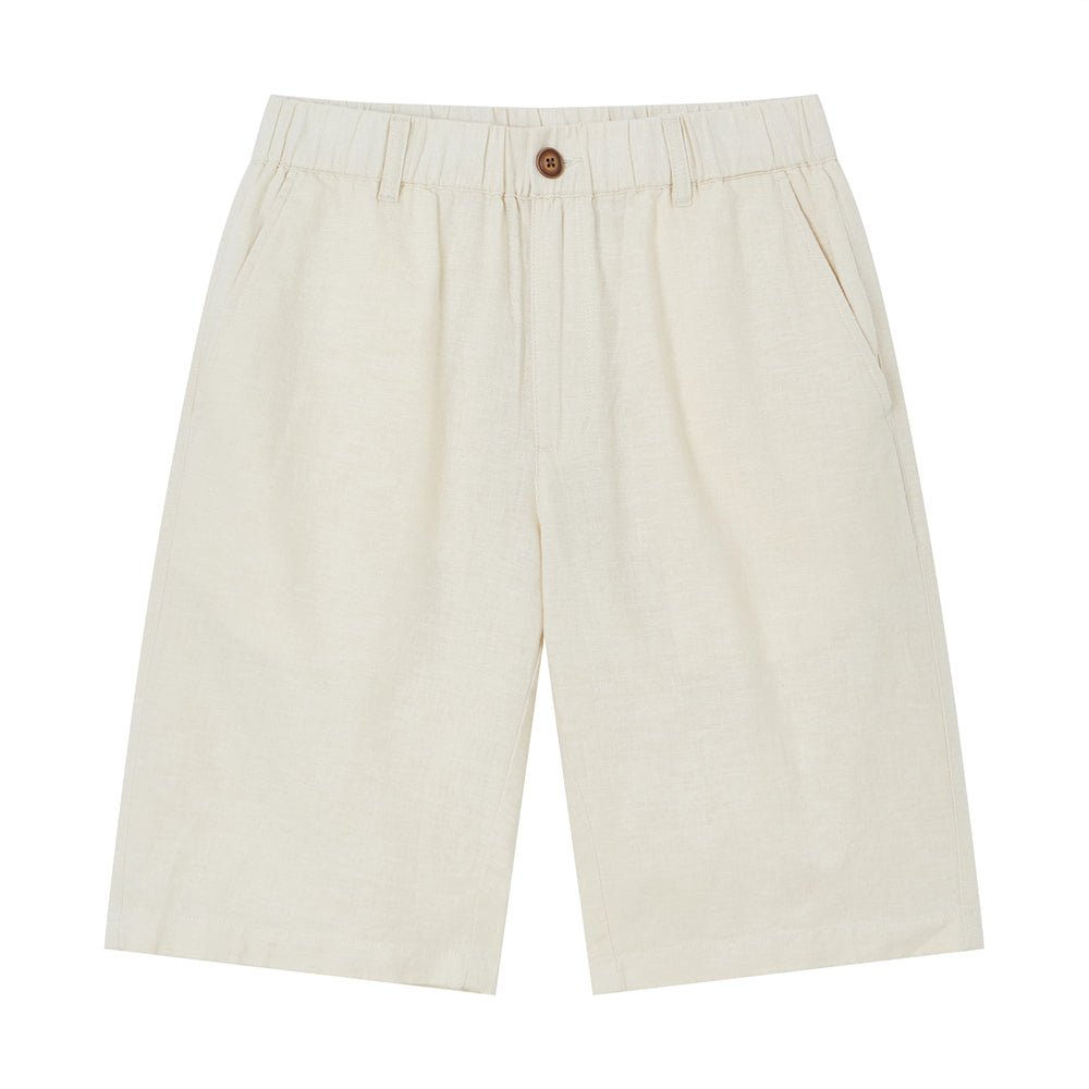 Giordano Men's Slim Linen Cotton Bermuda Shorts - first_variant_option_2 Premium Shorts for Giordano