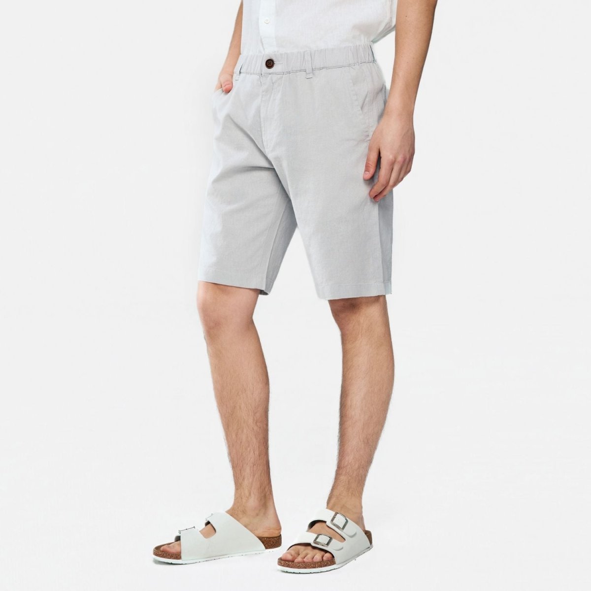 Giordano Men's Slim Linen Cotton Bermuda Shorts - first_variant_option_2 Premium Shorts for Giordano