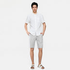 Giordano Men's Slim Linen Cotton Bermuda Shorts - first_variant_option_2 Premium Shorts for Giordano