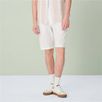Giordano Men's Slim Linen Cotton Bermuda Shorts - first_variant_option_2 Premium Shorts for Giordano