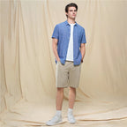 Giordano Men's Slim Linen Cotton Short - Sleeve Shirt - first_variant_option_2 Premium Shirt for Giordano
