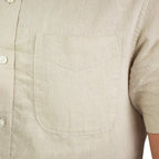 Giordano Men's Slim Linen Cotton Short - Sleeve Shirt - first_variant_option_2 Premium Shirts for Giordano