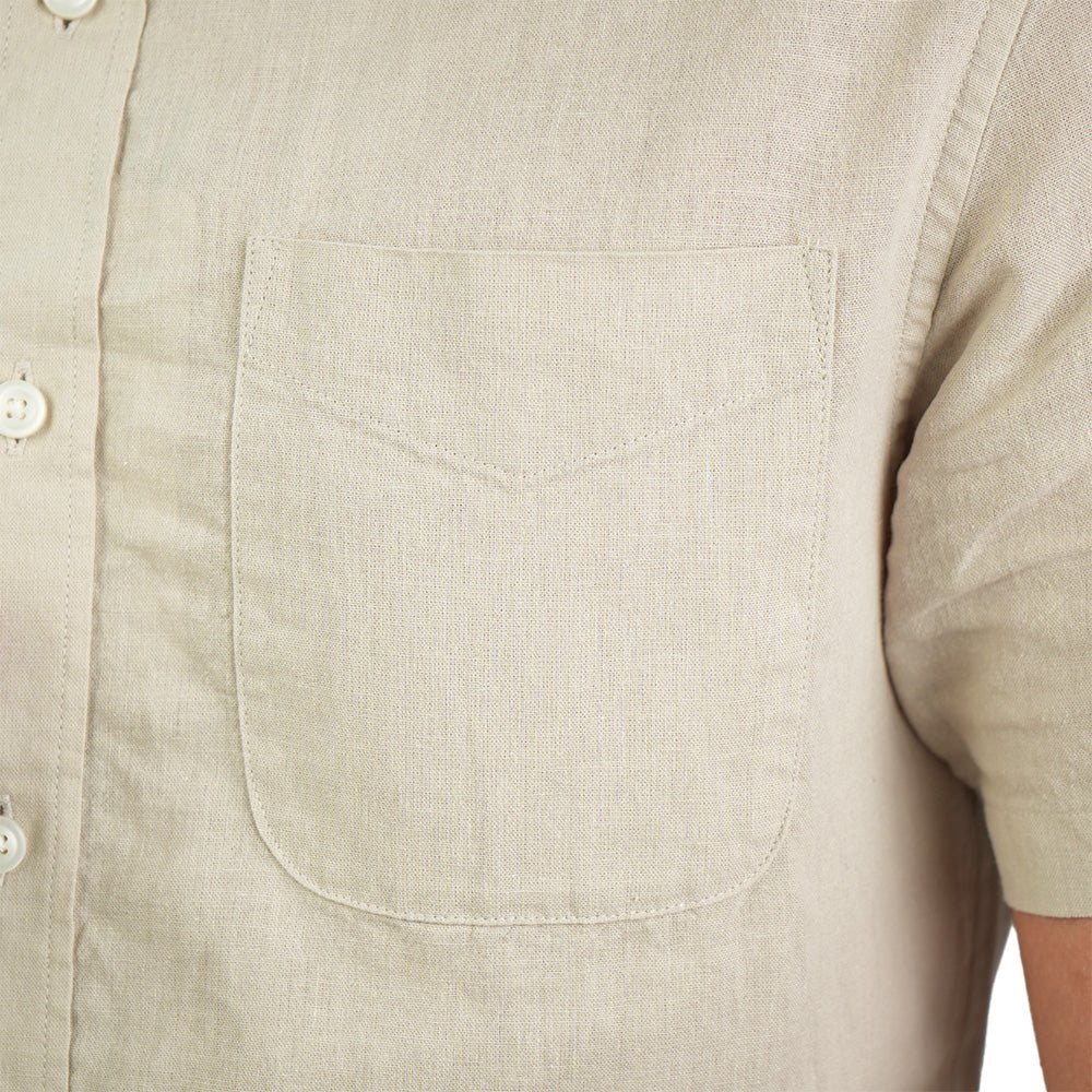 Giordano Men's Slim Linen Cotton Short - Sleeve Shirt - first_variant_option_2 Premium Shirts for Giordano