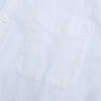 Giordano Men's Slim Linen Cotton Short - Sleeve Shirt - first_variant_option_2 Premium Shirt for Giordano
