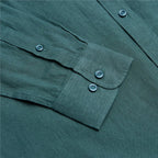 Giordano Men's Slim Linen Cotton Solid Shirt - Premium Shirts