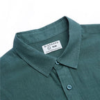 Giordano Men's Slim Linen Cotton Solid Shirt - Premium Shirts