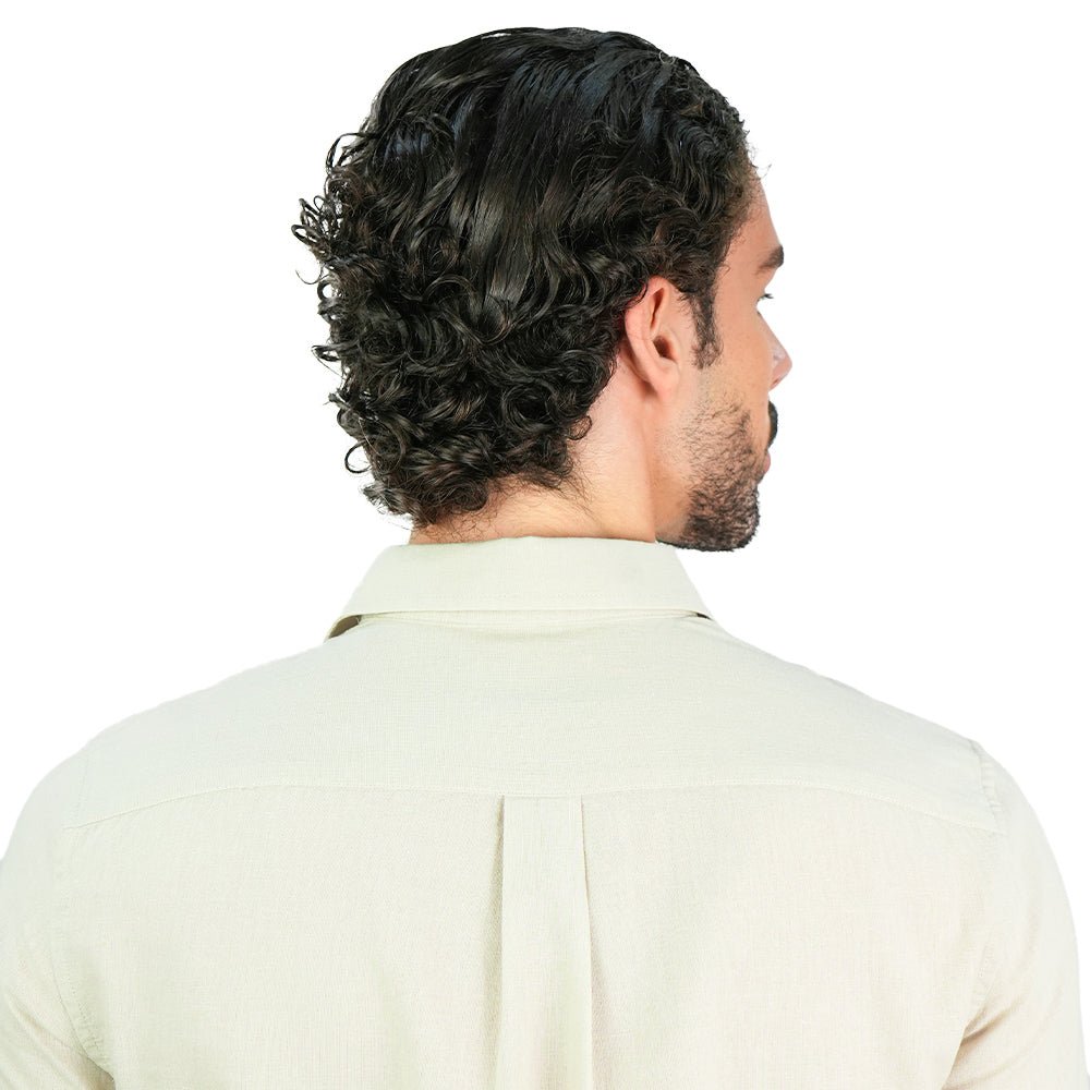 Giordano Men's Slim Linen Cotton Solid Shirt - Premium Shirt
