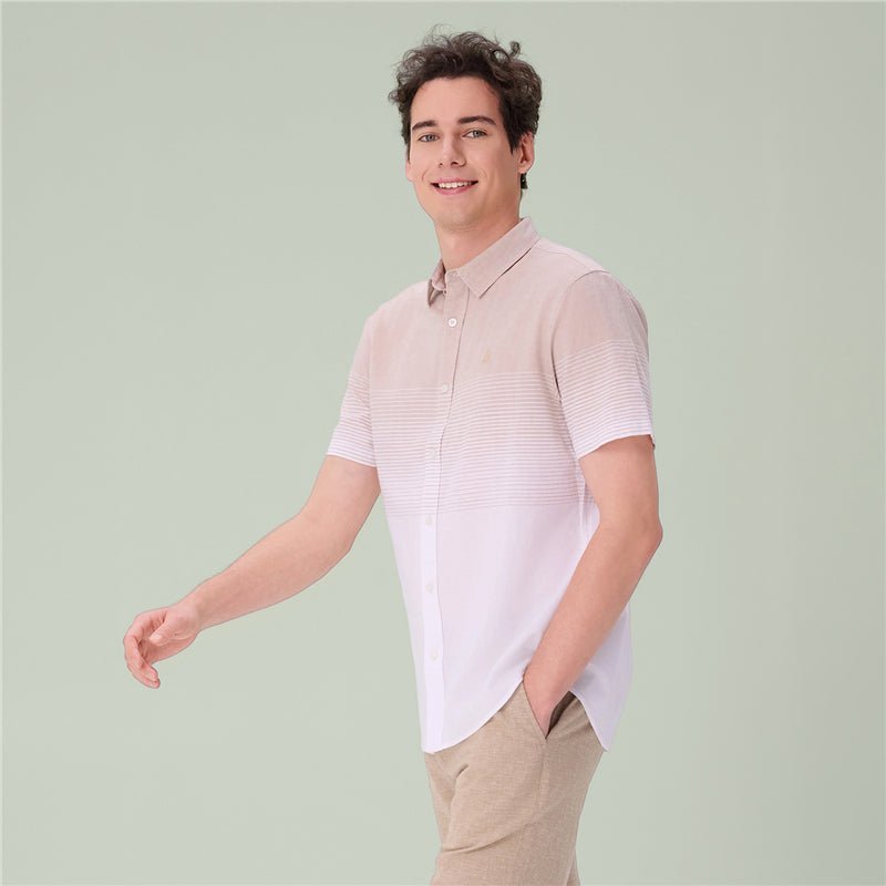 Giordano Men's Slim Linen Lyocell Signature Shirt - first_variant_option_2 Premium Shirt for Giordano