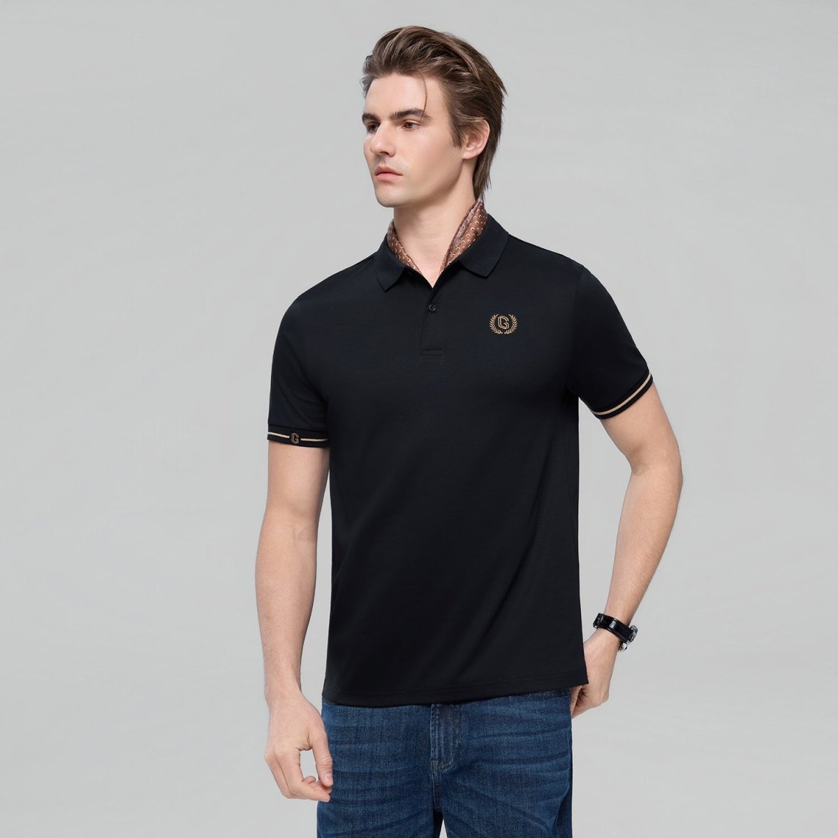 Giordano Men's Slim Liquid Touch Interlock Polo - first_variant_option_2 Premium Polo for Giordano