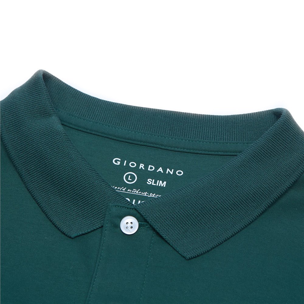 Giordano Men's Slim Liquid Touch Interlock Polo - first_variant_option_2 Premium Polo for Giordano