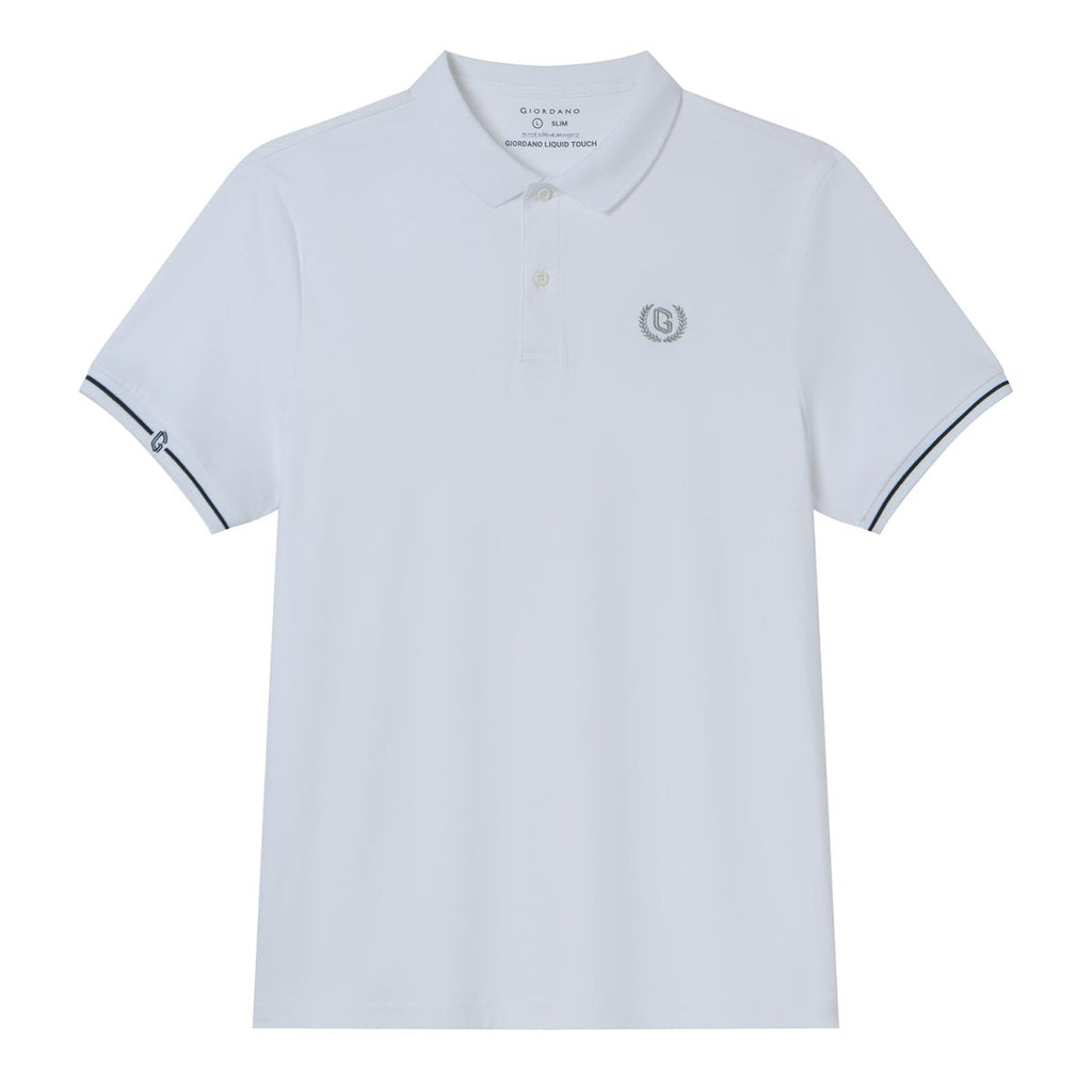 Giordano Men's Slim Liquid Touch Interlock Polo - Premium Polo