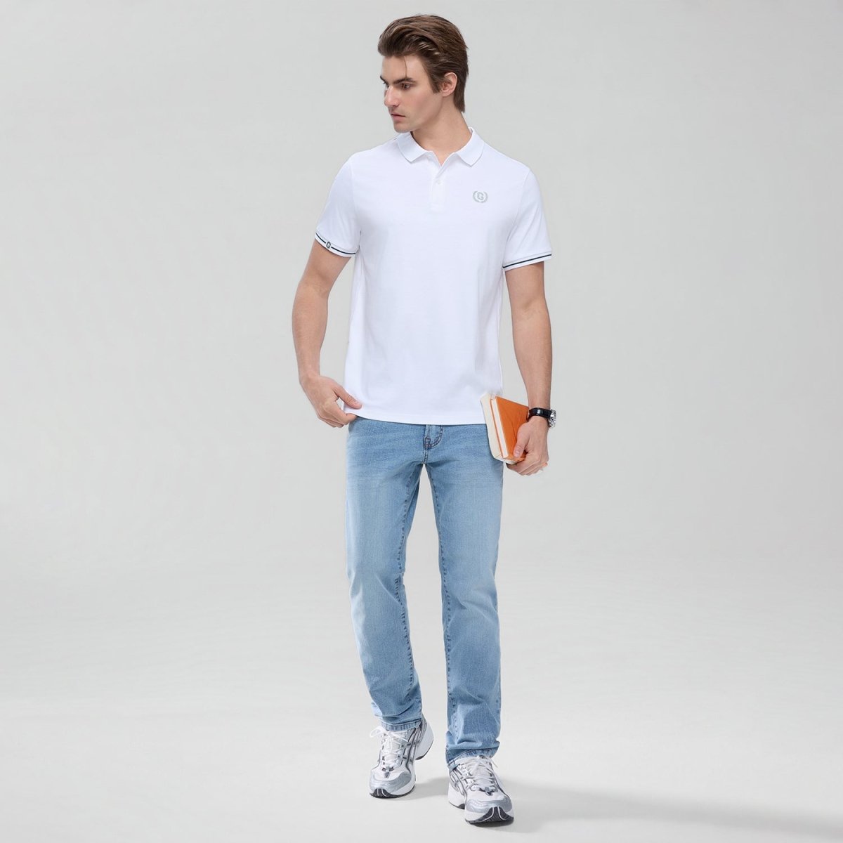 Giordano Men's Slim Liquid Touch Interlock Polo - Premium Polo