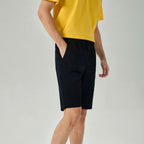 Giordano Men's Slim Peach Twill Elastic Shorts - Premium Shorts