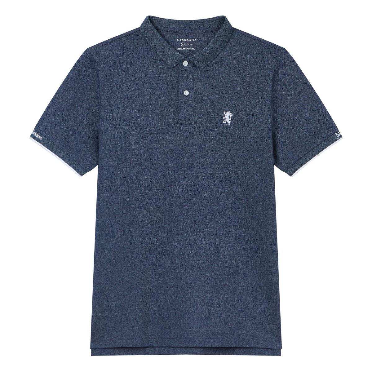 Giordano Men’s Slim Pique Bold Polo with Embroidery - first_variant_option_2 Premium Polo for Giordano