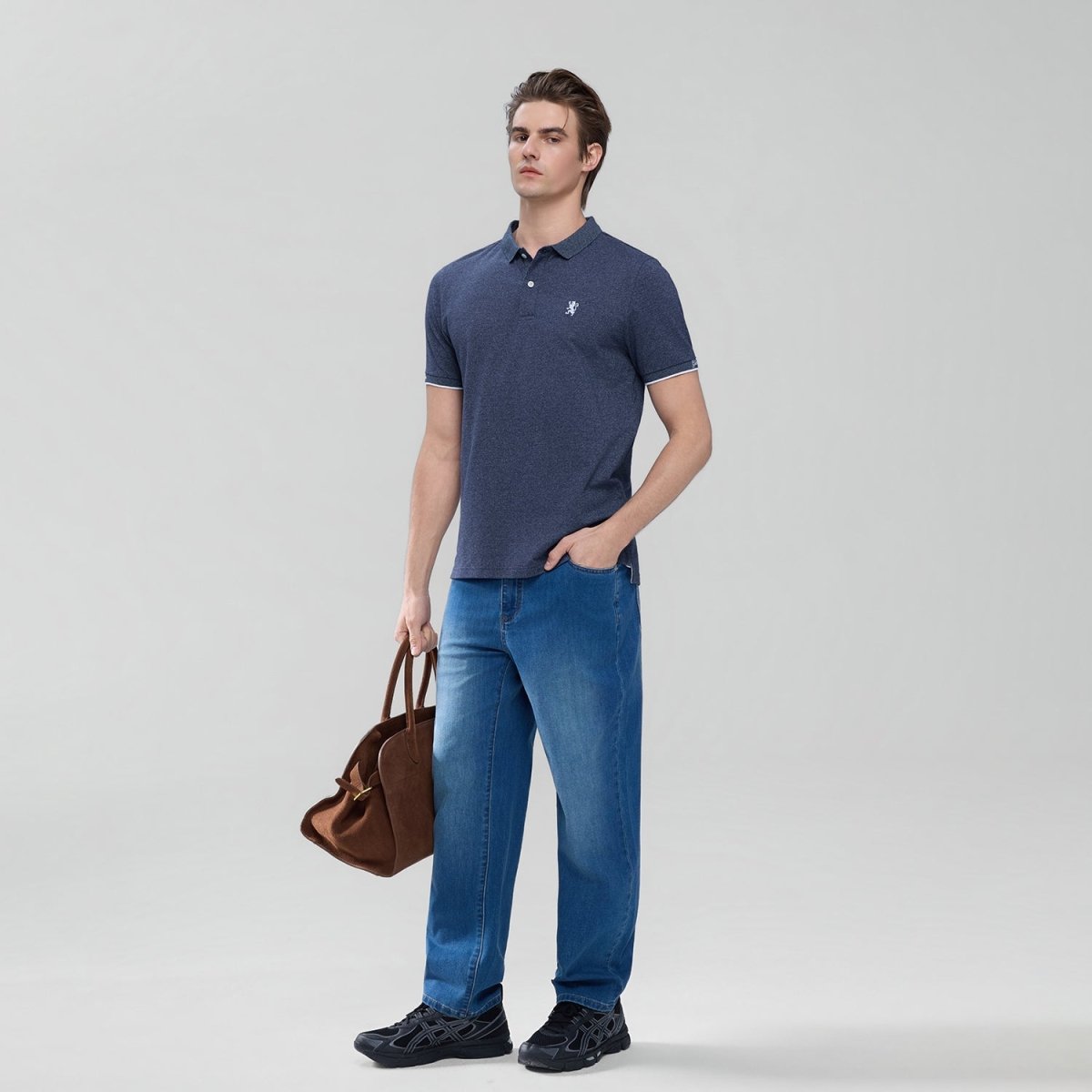 Giordano Men’s Slim Pique Bold Polo with Embroidery - first_variant_option_2 Premium Polo for Giordano