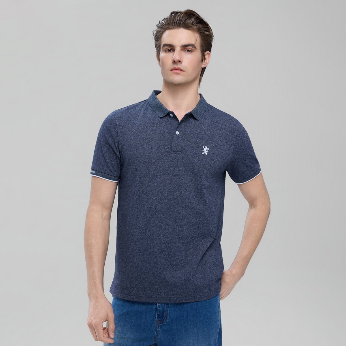 Giordano Men’s Slim Pique Bold Polo with Embroidery - first_variant_option_2 Premium Polo for Giordano