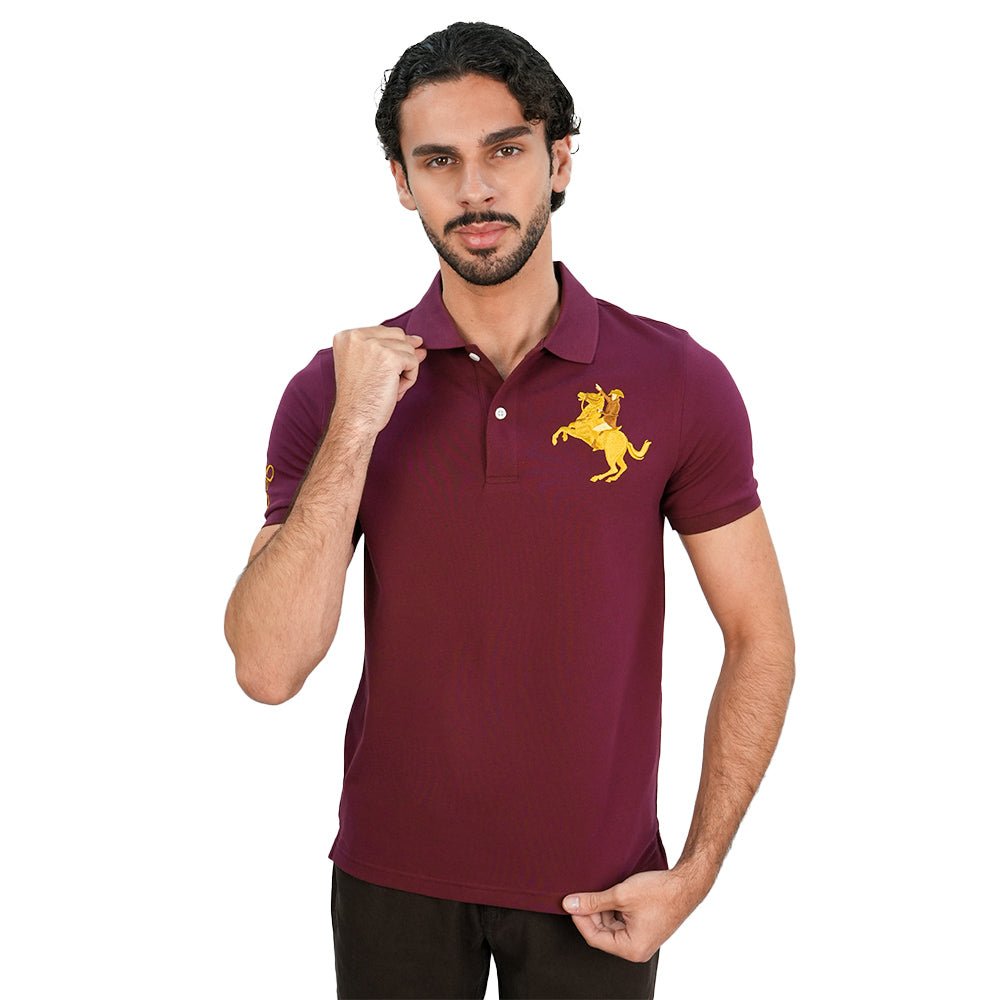 Giordano Men’s Slim Pique LNY Polo with Napoleon Embroidery - first_variant_option_2 Premium Polo for Giordano
