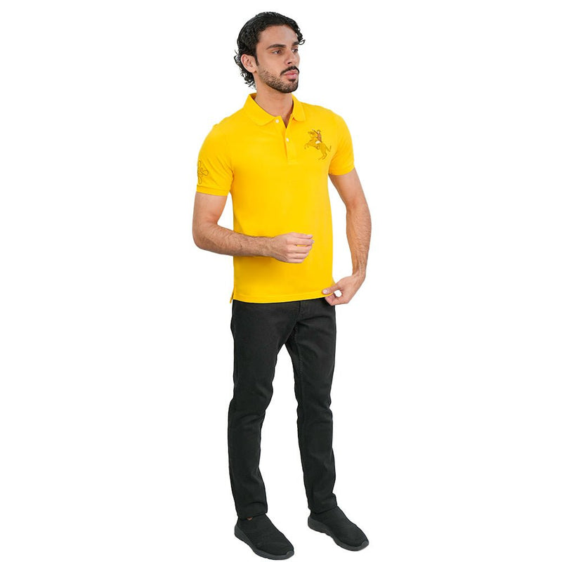 Giordano Men’s Slim Pique LNY Polo with Napoleon Embroidery - first_variant_option_2 Premium Polo for Giordano