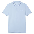 Giordano Men’s Slim Pique Polo with Contrast Collar & Signature Embroidery - Premium Polo