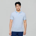 Giordano Men’s Slim Pique Polo with Contrast Collar & Signature Embroidery - Premium Polo