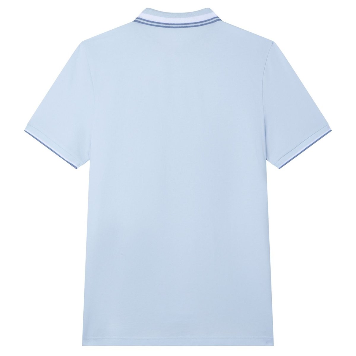 Giordano Men’s Slim Pique Polo with Contrast Collar & Signature Embroidery - Premium Polo