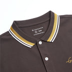 Giordano Men’s Slim Pique Polo with Contrast Collar & Signature Embroidery - first_variant_option_2 Premium Polo for Giordano