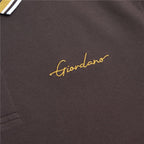 Giordano Men’s Slim Pique Polo with Contrast Collar & Signature Embroidery - first_variant_option_2 Premium Polo for Giordano