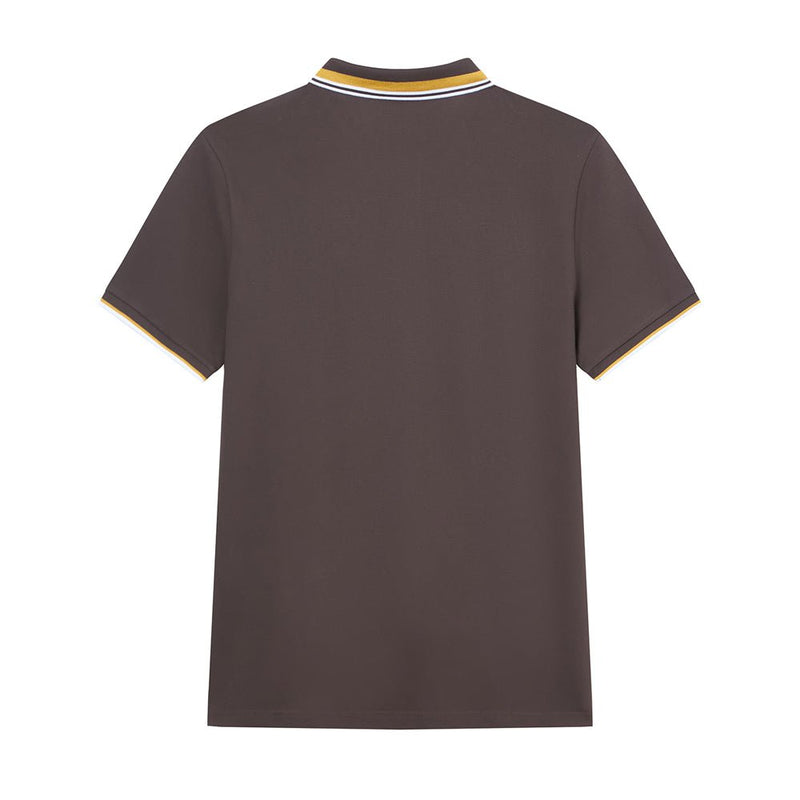 Giordano Men’s Slim Pique Polo with Contrast Collar & Signature Embroidery - first_variant_option_2 Premium Polo for Giordano