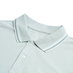 Giordano Men’s Slim Pique Polo with Contrast Collar & Signature Embroidery - Premium Polo
