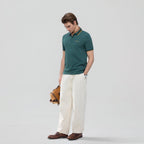Giordano Men’s Slim Pique Polo with Contrast Collar & Signature Embroidery - first_variant_option_2 Premium Polo for Giordano