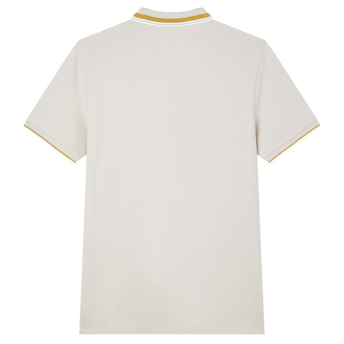 Giordano Men’s Slim Pique Polo with Contrast Collar & Signature Embroidery - Premium Polo