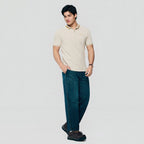 Giordano Men’s Slim Pique Polo with Contrast Collar & Signature Embroidery - Premium Polo