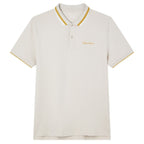 Giordano Men’s Slim Pique Polo with Contrast Collar & Signature Embroidery - Premium Polo