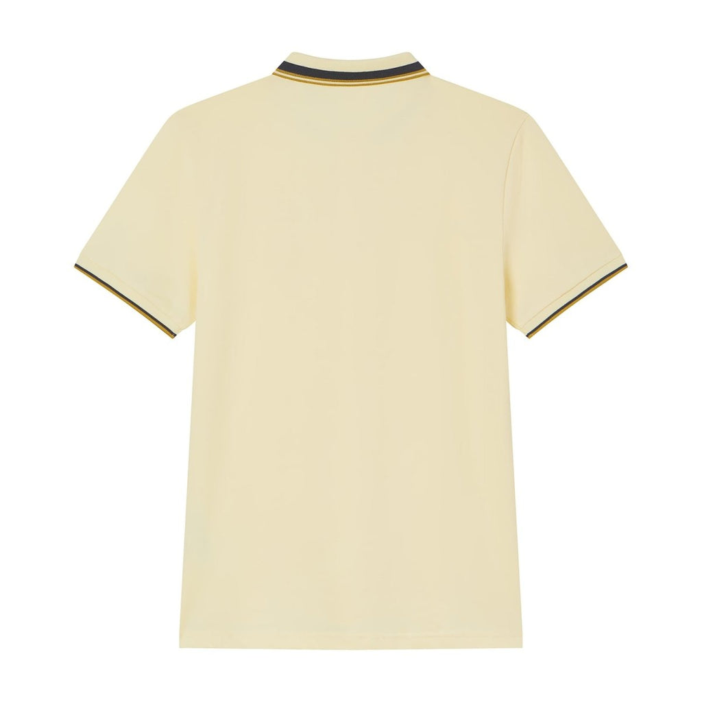 Giordano Men’s Slim Pique Polo with Contrast Collar & Signature Embroidery - first_variant_option_2 Premium Polo for Giordano