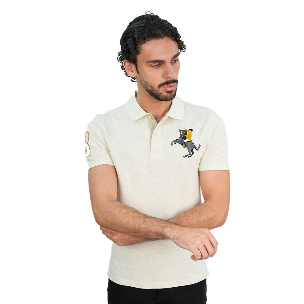 Giordano Men’s Slim Pique Polo with Napoleon Embroidery - first_variant_option_2 Premium Polo for Giordano