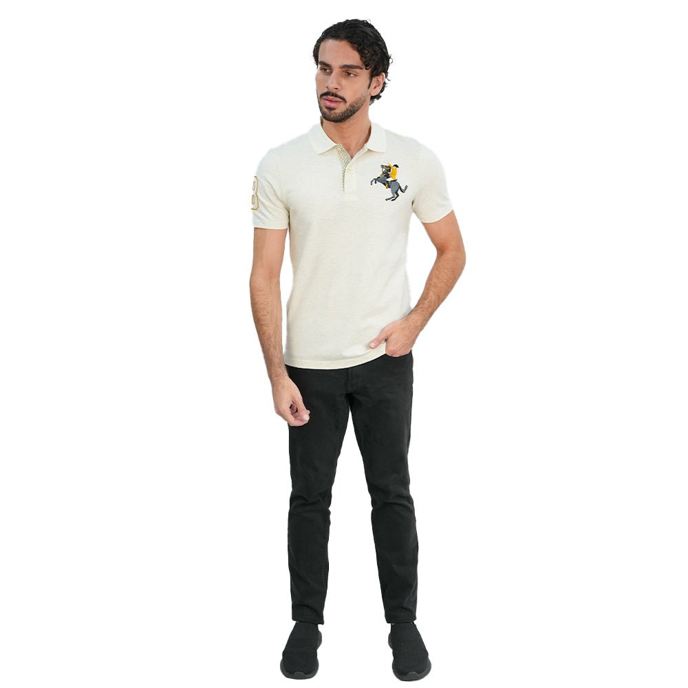 Giordano Men’s Slim Pique Polo with Napoleon Embroidery - first_variant_option_2 Premium Polo for Giordano