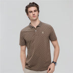 Giordano Men's Slim Pique Polo with Pattern Print - first_variant_option_2 Premium Polo for Giordano