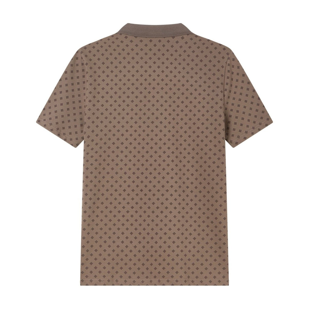 Giordano Men's Slim Pique Polo with Pattern Print - first_variant_option_2 Premium Polo for Giordano
