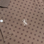 Giordano Men's Slim Pique Polo with Pattern Print - first_variant_option_2 Premium Polo for Giordano