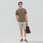 Giordano Men's Slim Pique Polo with Pattern Print - first_variant_option_2 Premium Polo for Giordano