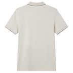 Giordano Men’s Slim Pique Solid Polo with Flat Knit Collar - Premium Polo